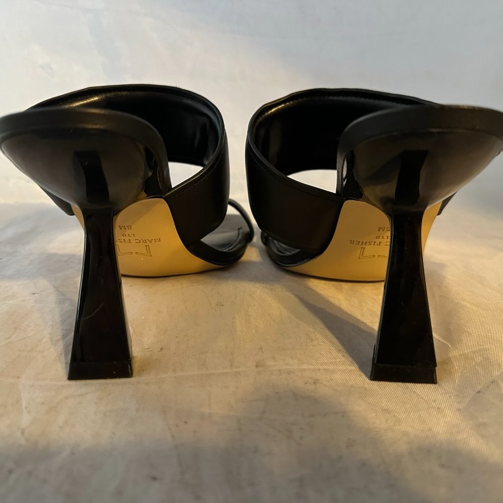 Marc Fisher  Deann Sandal, Black Leather  Women Size 9   retail $150  NIB - Picture 4 of 6